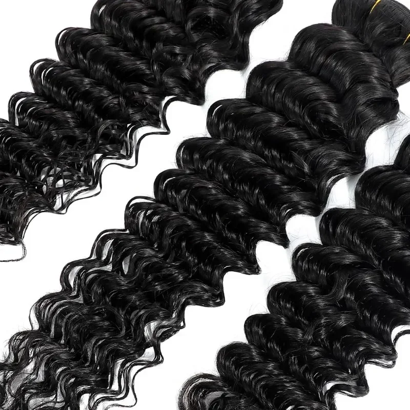 Bundel rambut manusia gelombang dalam 10-32 inci 100g/1 buah 12A 100% belum diproses rambut manusia Virgin Brasil warna alami lembut keriting