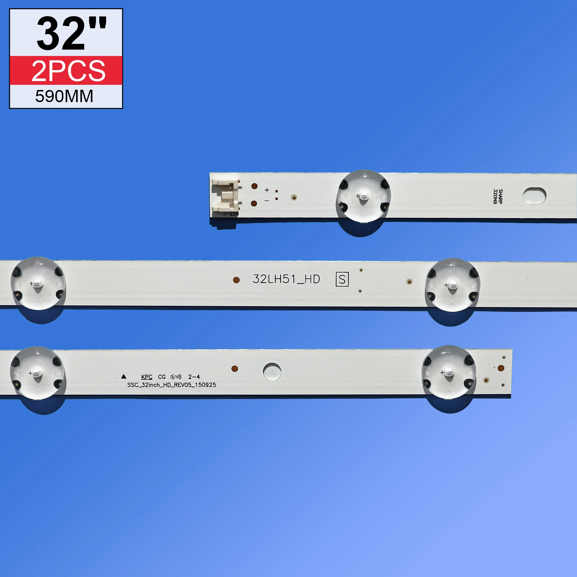 Rétroéclairage LED pour 32LH513U 32LH519U 32LHlaqué HD 32LH590U 32LH510B 32LF510U 32LF510B 32LH516A 32LH517A 32LH518A 32LHlaquaked _ HD, 10 Lot