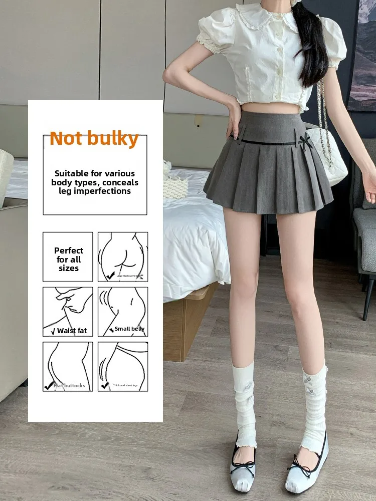 Witte Plooirok Dames A-lijn Pak Rok Lente Zomer Nieuwe Sle Hoge Taille Koreaanse Versie Afslanken Trendy Meisje