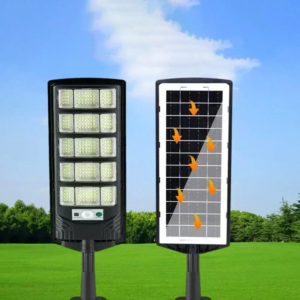

Солнечная светодиодная уличная лампа с интеллектуальным управлением датчиком и водонепроницаемым корпусом, энергоэффективное освещение для садового парка