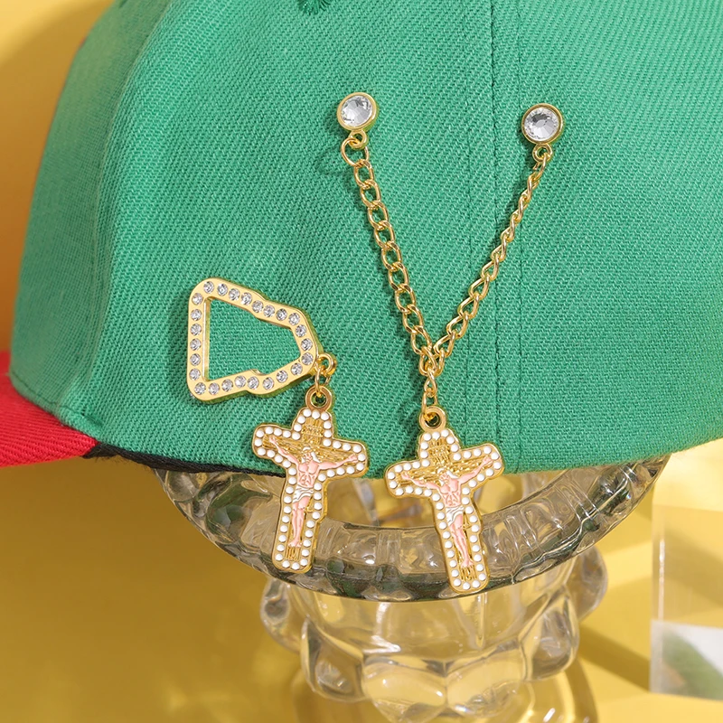Neue mexikanische Metall Abzeichen Emaille Pins kreative Jesus Anhänger Cowboy Hut Clip Abzeichen Tasche Pin Golf Cap Basketball Clip Schmuck Geschenk – Detail 9