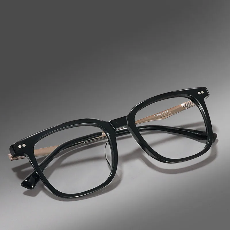 

New Design Acetate Titanium Glasses Men Square Optical Frame Prescription Recipe Lenses Progressive Myopia Reading Eyeglasses