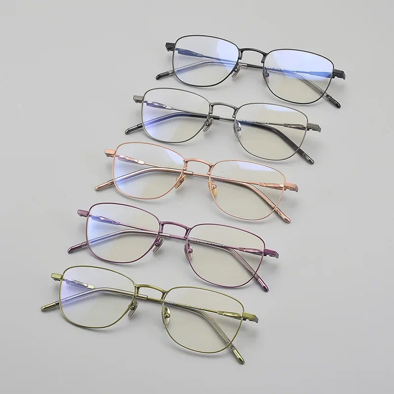 Japanese Eyewear Titanium Prescription Glasses Men Women Optical Handmade Ultra-Light Frame Retro Eyeglasses Myopia DE Oculos