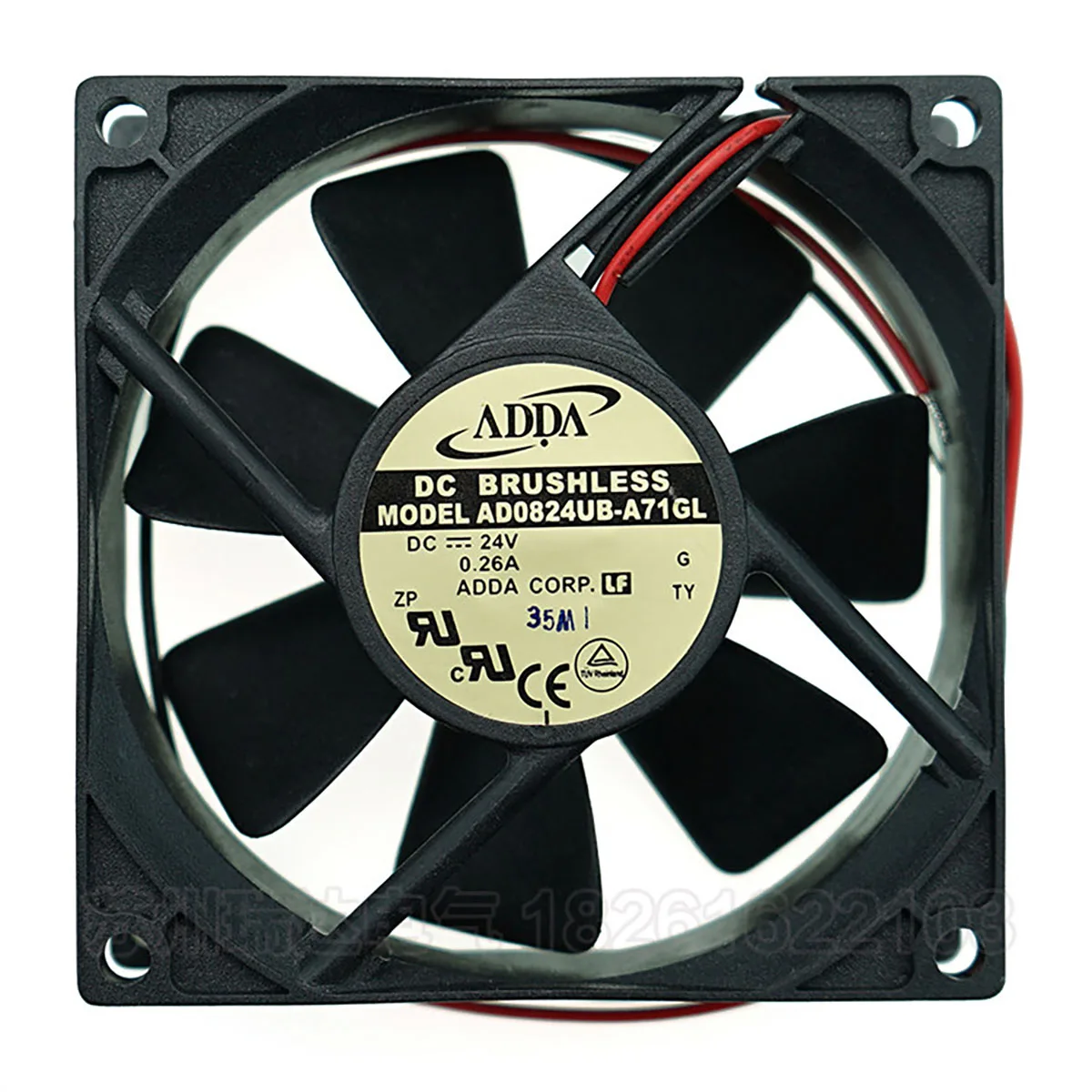 

Original AD0824UB-A71GL 24V 0.26A 8025 inverter cabinet two-wire cooling fan