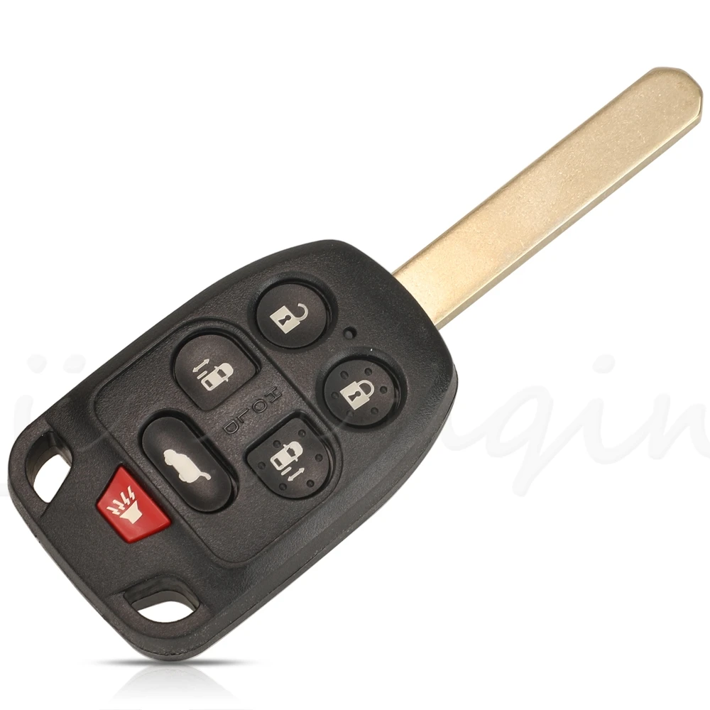 jingyuqin 5/6 Buttons Remote Car Key Shell Case Fob For Honda Elysion Odyssey Fob Replacement