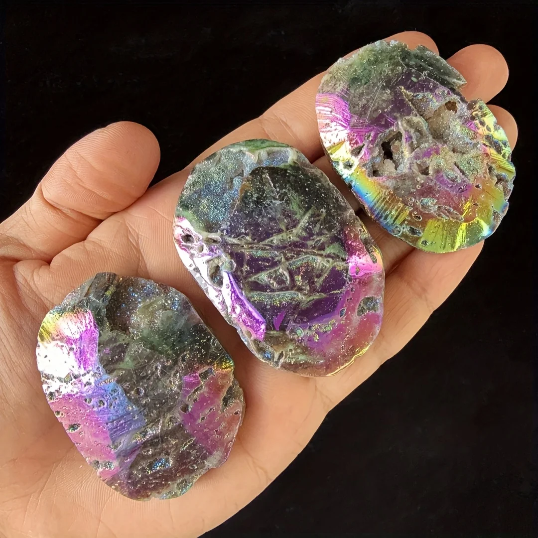 One piece of sphalerite for play, natural stone interior decoration, rainbow crystal for home décor, Valentine's Day