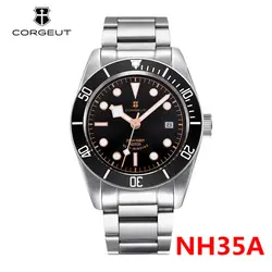 Luxury nh35 corgeut Watch Top brand Waterproof Automatic Mechanical Wristwatch full steel sapphire calendar business Male Clock