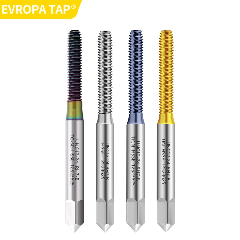 EVROPA TAP HSSE-M42  American JIS Standard  Roll Forming Tap UNF/UNS 00-90 0-90~5/8-18 Machine Screw Thread Taps