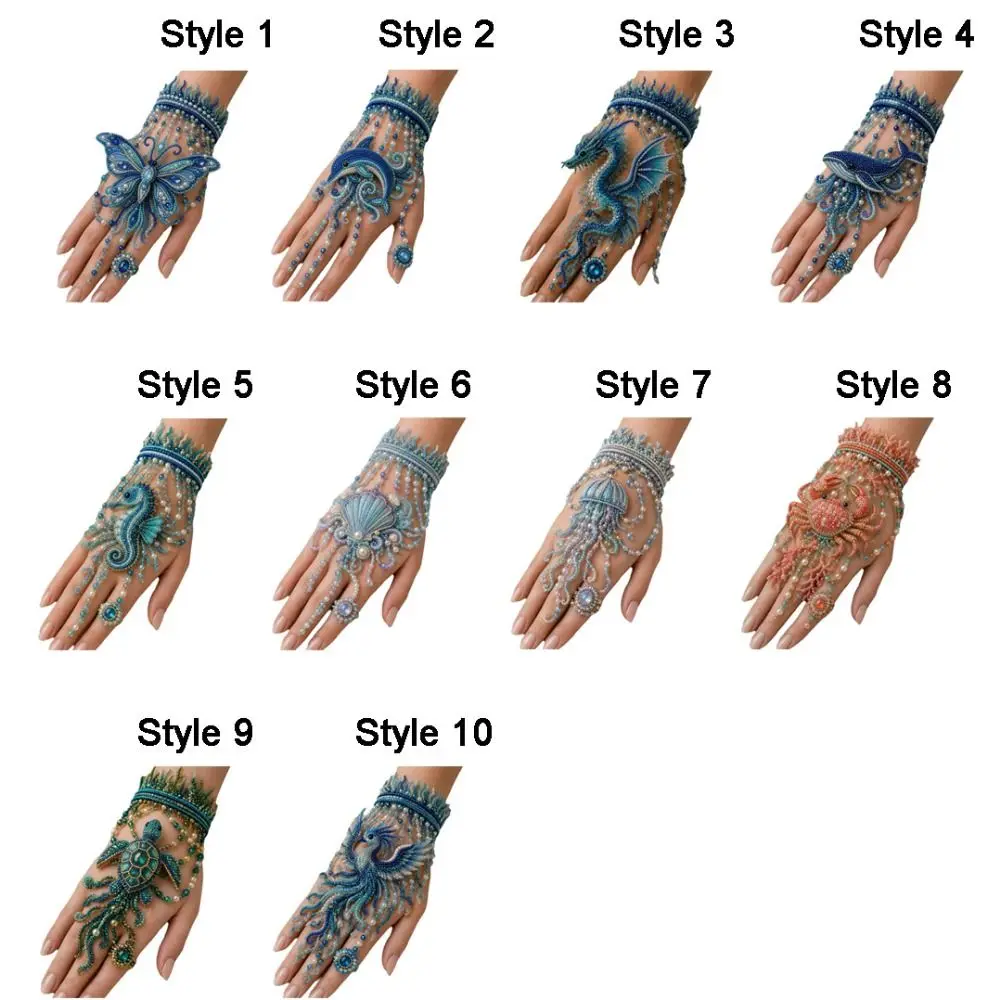 Ocean Series Tier-Perlen-Armband-Set, Delfin/Schmetterling, unfertige Produkte, Perlen-Handarmband, DIY-Set, exquisit – Detail 2