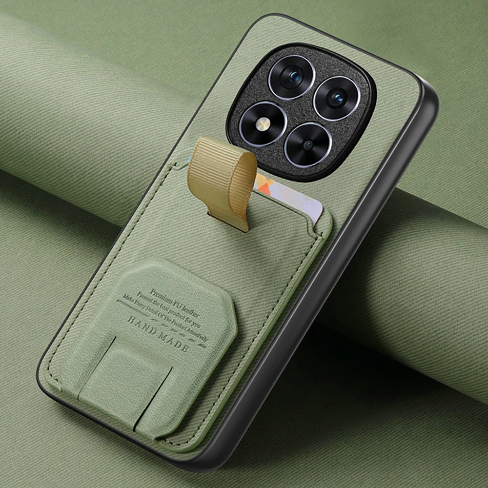 Phone Cases With Wallet On Back - Роскошный кожаный чехол-подставка для Xiaomi Poco