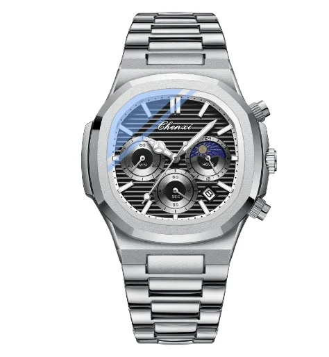 Fashion Casual Quartz Wristwatch Multi Functional Men's Watch