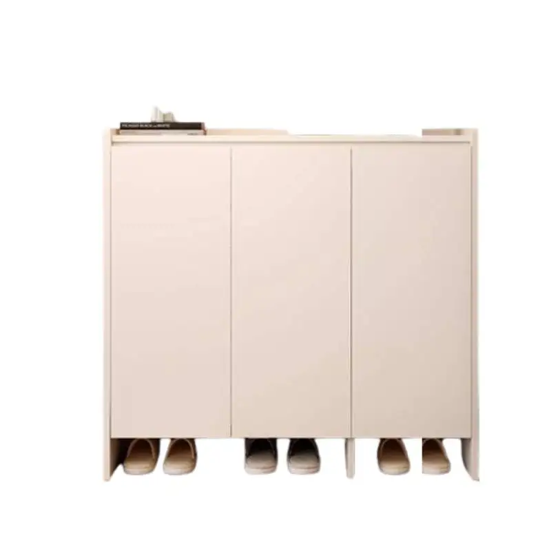 خزانة أحذية بيضاء كريمية تصميم فاخر مدخل واسع تخزين خزانة خذاء منظمات شقق أثاث Schuhregal للمنزل #6