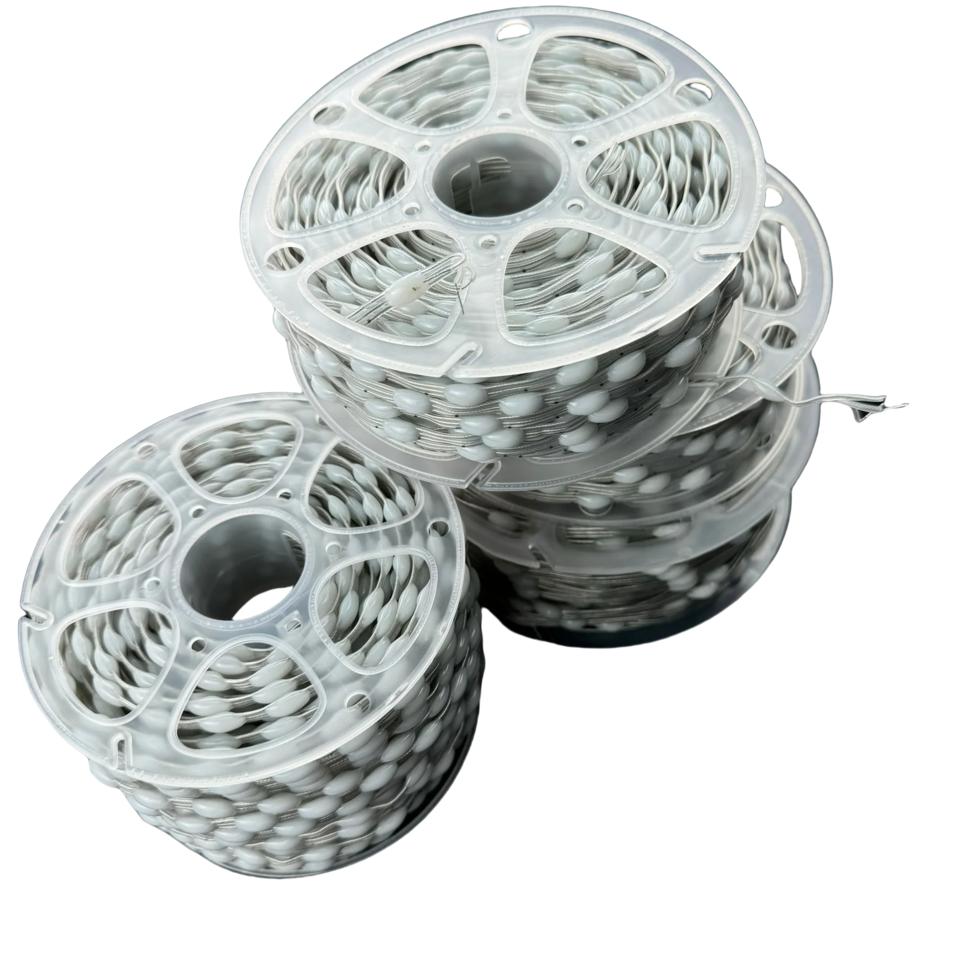 DC5V/12V 1000ct Pixels 1.5cm-20cm Pitch WS2811 LED Seed Pixel String Light RGB IC Addressable Full Color IP67 3Pin Clear Wire