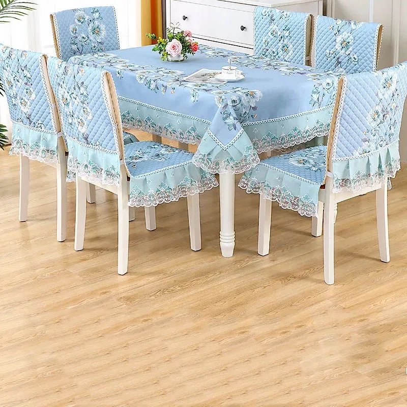 

Wedding Room Decoration Tablecloth Seat Cover Suit Restaurant Hotel Table Cover Seat Cushion Table Chair Protective Covers