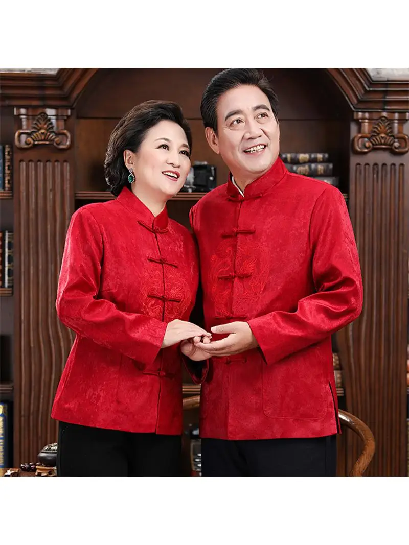 chinese-style-couple's-tang-suit-outerwear-dad's-clothes-button-design-new-year's-clothing-women's-style-wedding-ceremony