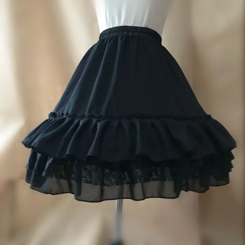 Black Fashion White Ball Gown Underskirt Swing For Short Dress Petticoat Lolita Ballet Tutu Skirt Rockabilly Crinoline