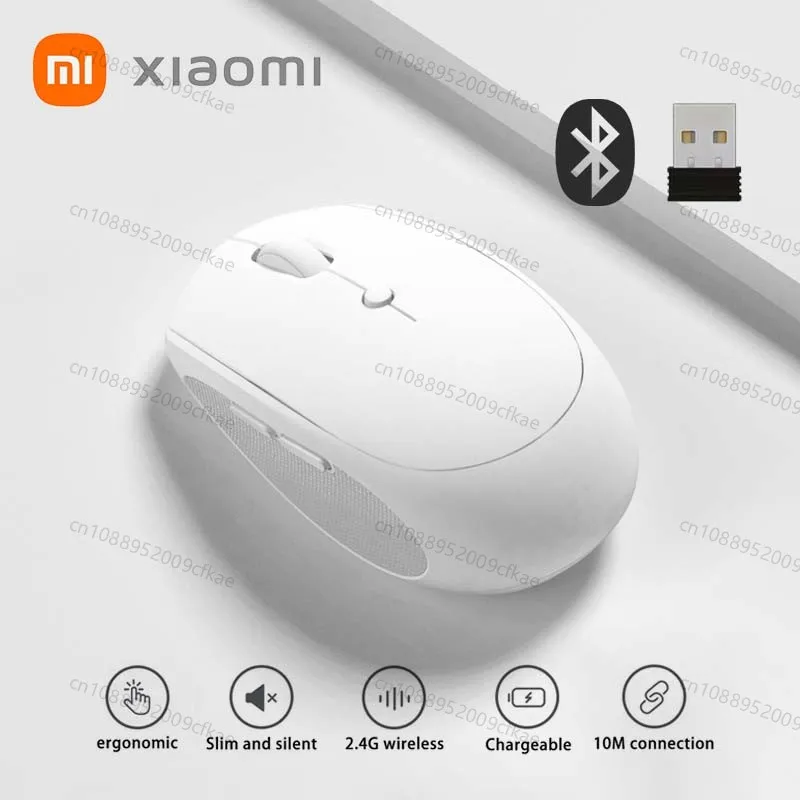 Xiaomi Wireless Bluetooth Mouse Dual Mode USB Rechargeable 2.4 GHz Adjustable DPI Optical Portable Mouses For Microsoft Mac Book