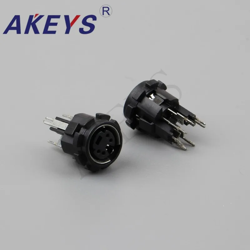 5PCS MDC-4-08 circular keyboard plug S terminal 6-pin 4-pin 4-core DIN socket female