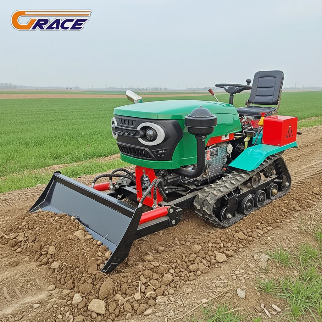 

Grace High Quality Low Price Mini Crawler Tractor With Excavator 25HP 35HP Diesel Farming Tiller