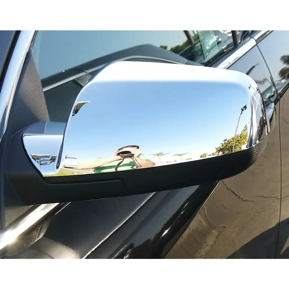 สําหรับ Chevrolet Equinox GMC Terrain 2010-2016 รถสติกเกอร์กระจกมองหลังด้านข้างฝาครอบหมวกประตูด้านนอกด้านหลังกรณี Trim