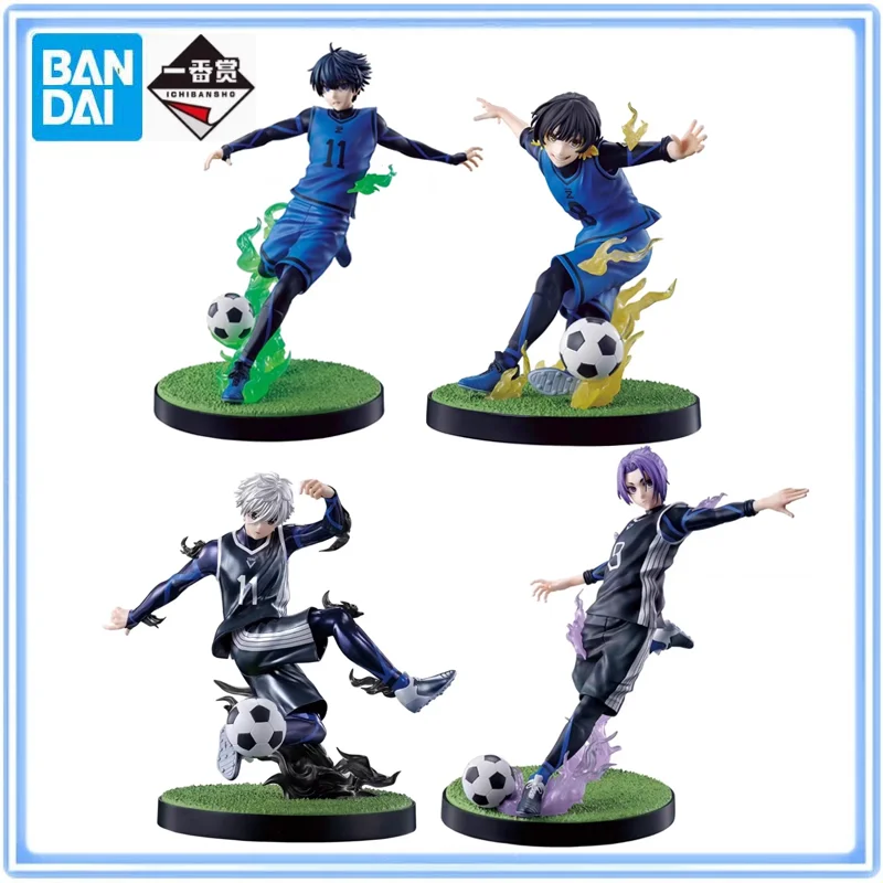 

BANDAI Original Ichiban Kuji BLUE LOCK Isagi Yoichi Bachira Meguru Nagi Seishiro Mikage Reo Action Figures Model Decoration Gift