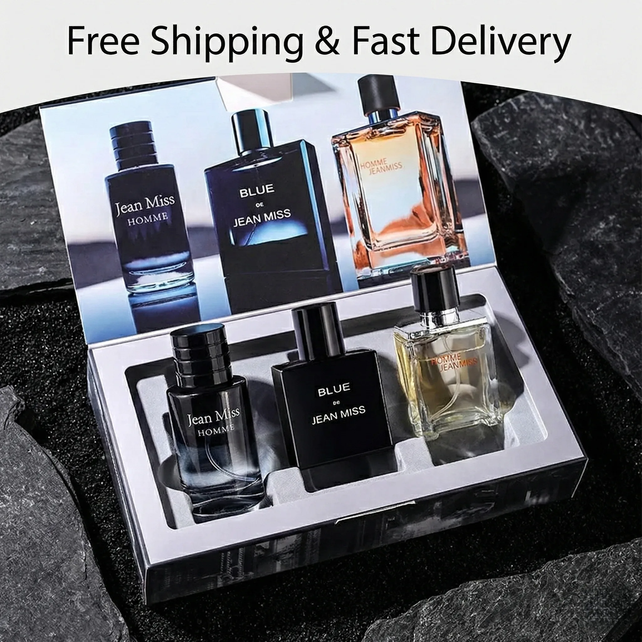 

Wild Men's Perfume Gift Set 3*30m Long Lasting Cologne for Men Masculine Fragrance Eau De Toilette Kit Male Daily Body Spray Box
