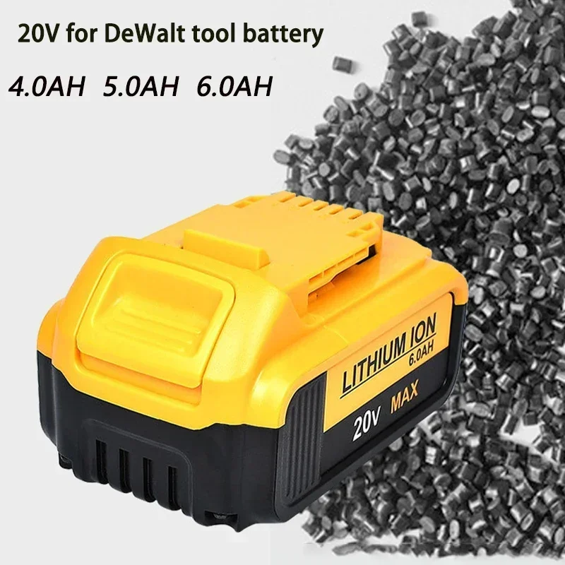 battery 20V 4Ah 5Ah 6Ah DCB200 Replacement Li-ion Battery for DeWalt DCB205 DCB201 power Tool set 20Volt For dewalt Batteries
