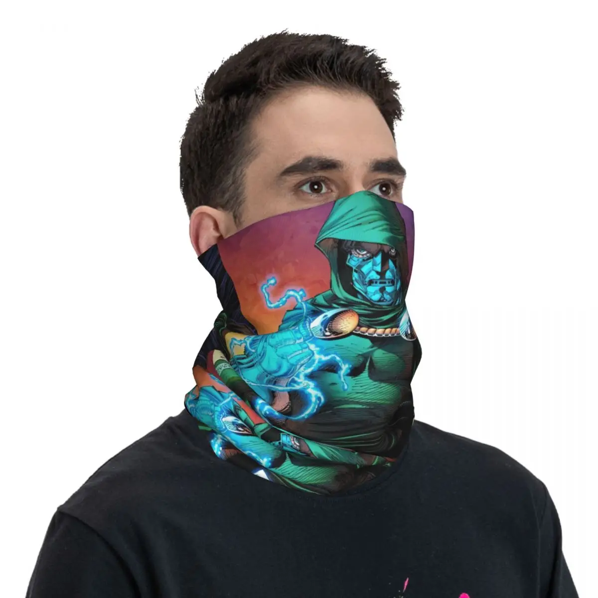 Flashy Scarf Neckerchief Neck Face Mask Polyester