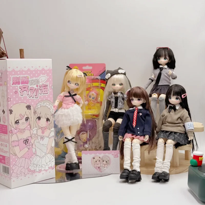 

Genuine Product Don'T Touch My Bangs Series 1/6 Bjd Blind Box Caixa Caja Desktop Ornament Cartoon Model Holiday Surprise Gift