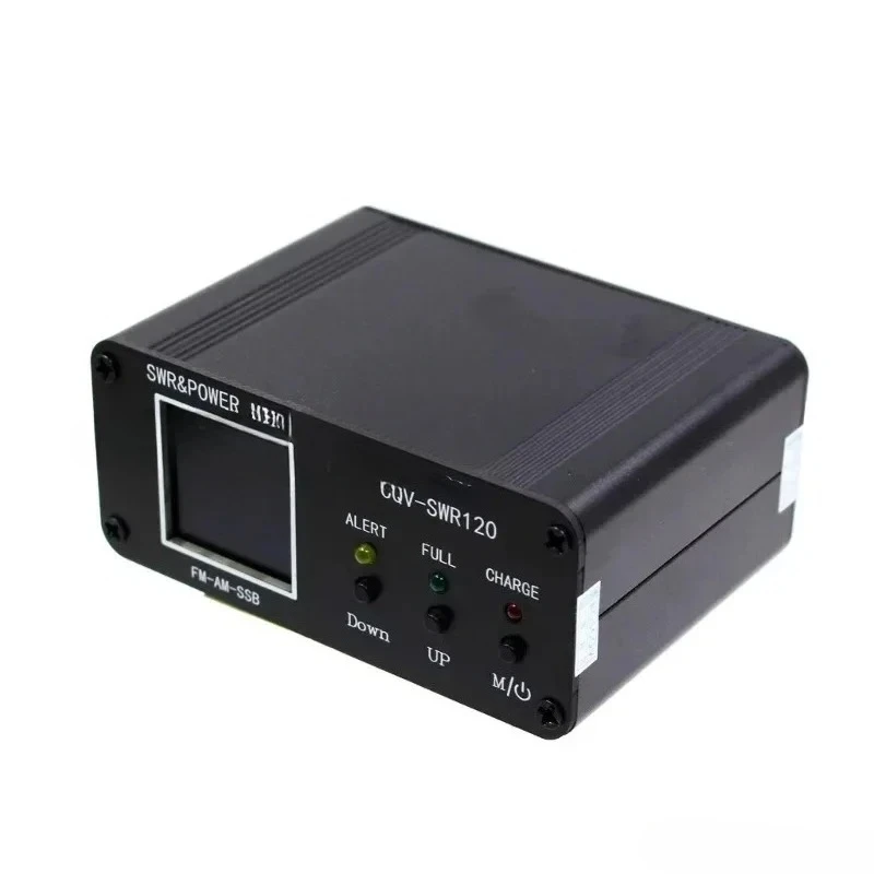 Portable amateur radio accessory for 0.5-120 W digital SWR dynamometer with full color LCD display.