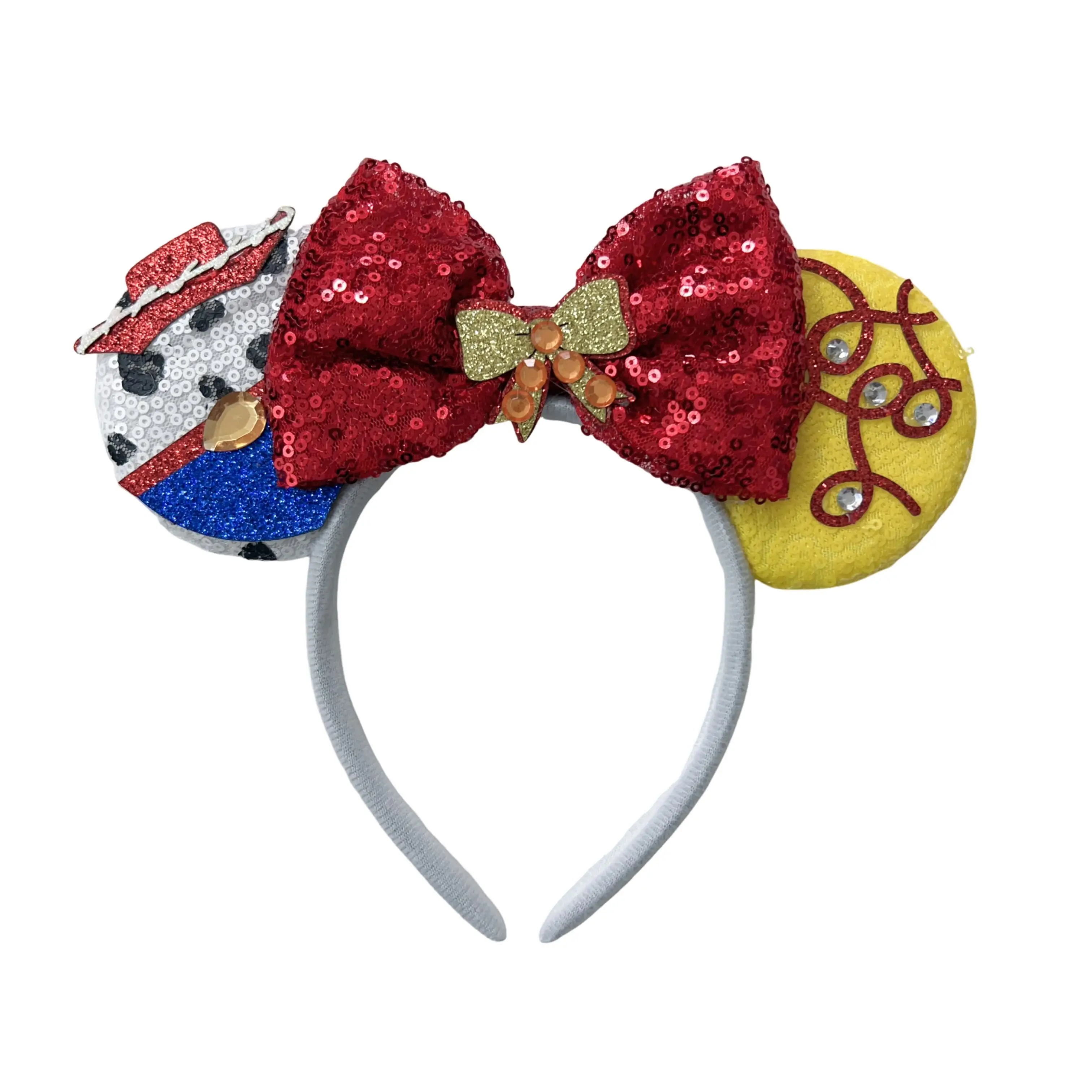 2024 Szép mickey Egér ears headbands számára Kisded Elárusítónő Megdermed Párta Felnőtt Elárusítónő kiegészítők adults/kid Flitter cosplay hairband