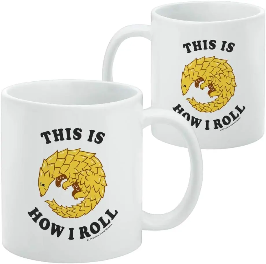 GRAPHICS & MORE This is How I Roll Armadillo Funny Humor Ceramic Coffee Mug, Novelty Gift Mugs for Coffee, Tea and Hot Drink