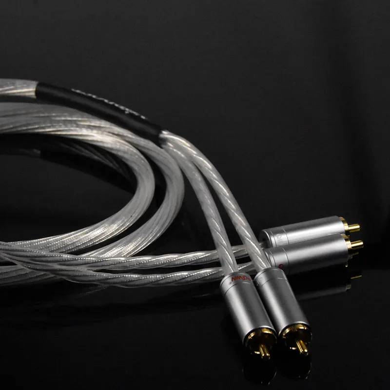 Nordost odin 2 hi-end high fidelity fever audio rca signal cable dual lotus sterling silver audio cable cd amplifier tube cable