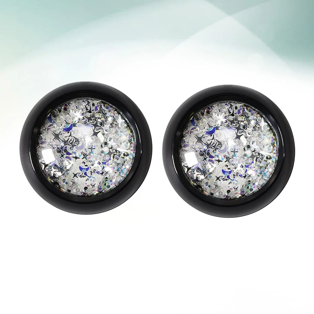 

2 Boxes 6# Shiny Star Moon Sequins Nail Art Manicure Decor Diy Eye Makeup Sparkling Glitter Paillettes For Party Fancy Dress