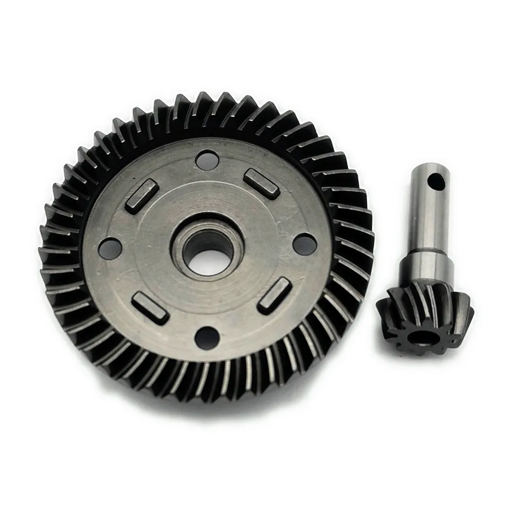 Hard Chrome Steel Spiral Cut Differential Ring Gear Pinion Gear 43T/10T for Traxxas 1/8 Sledge 9579