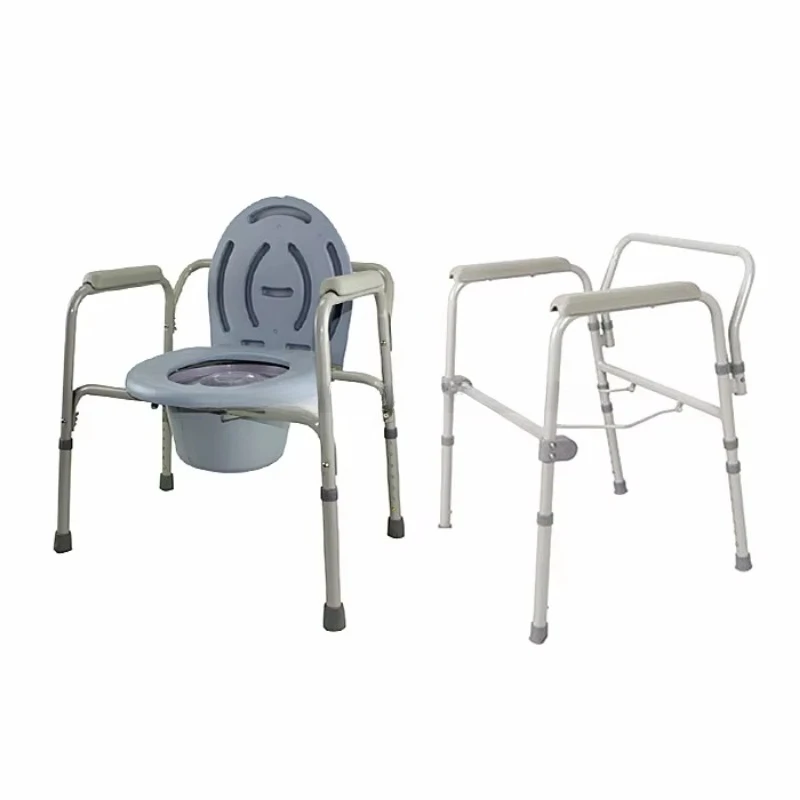 Latest Design Toilet Seat Portable Commode Chair With Wheels For Elderly Use