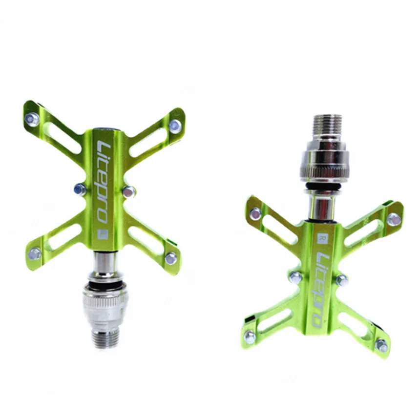 LP Litepro MTB Mountain Bicycle QR Pedal Sealed Bearing Butterfly BMX Folding Bike Aluminum Alloy Non-slip Pedals