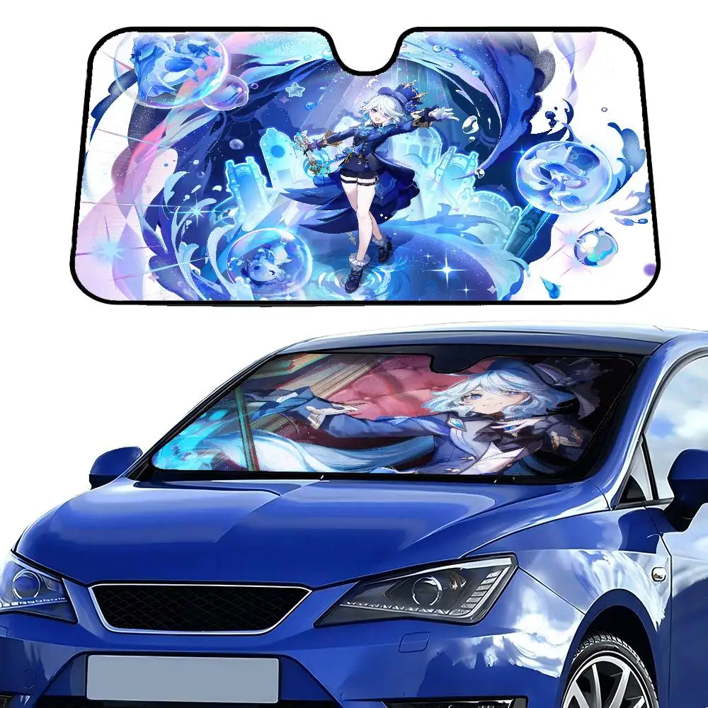 

Furina Windshield Sun Shade For Car SUV Truck Front Window Sun Shade Accessory Visor Protector Shield Cover