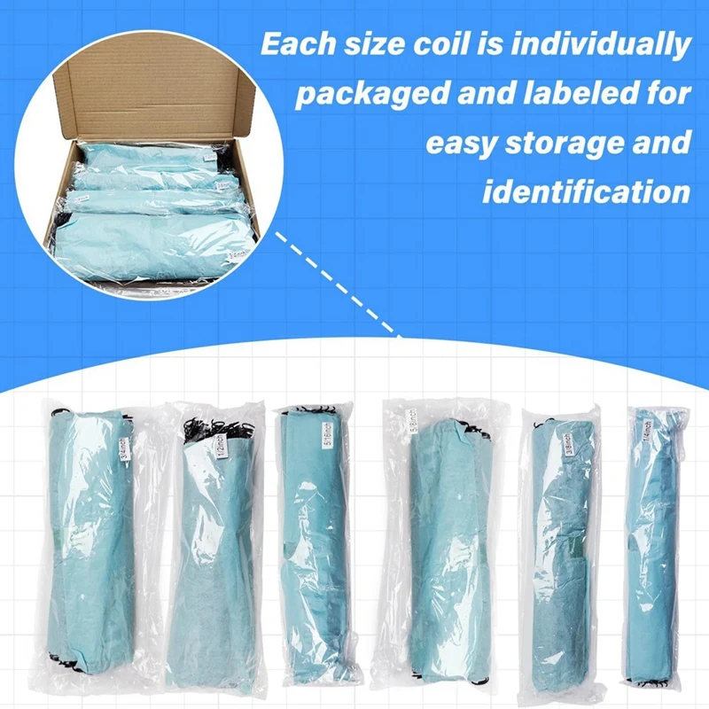 120 PCS Spiral Binding Coils Plastic Binder Binding Spirals Rings Multi Size Spiral Binding Wire Combs , 4:1 Pitch