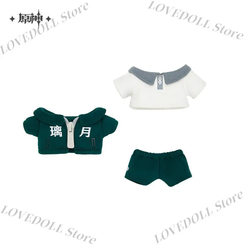 Official Genshin Impact Star Realm Series Game Cosplay Costumes for 20cm Doll Cute Clothing Tops&Shorts Outfit 3pcs/set