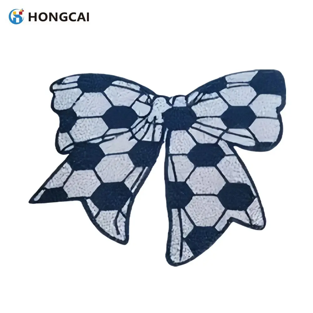 

1-Piece Set Heat Transfer Vinyl Bow Decoration Iron-On Sticker for DIY Decorating/Craft Projects