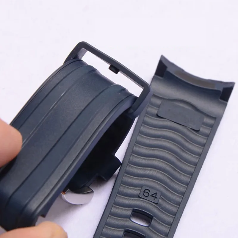 FOR OMEGA SEAMASTER 300 SERISE 210.32.42.20.01.003,FKM STRAP