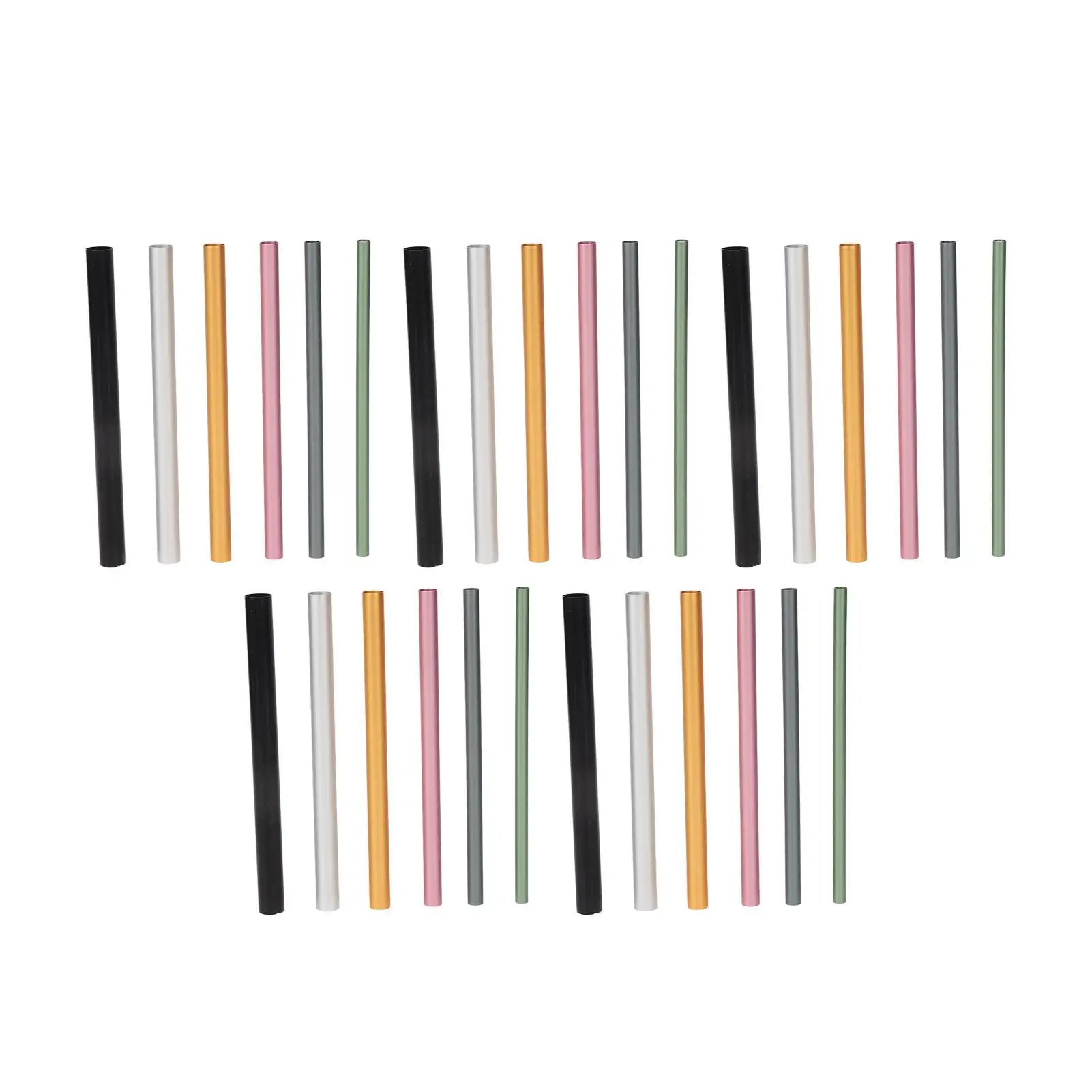 5 صناديق أكريليك للأظافر C منحنى تشكيل عصا جل ألومنيوم للأشعة فوق البنفسجية لأطراف الأظافر أنبوب قضيب لتطويل وتصميم الأظافر