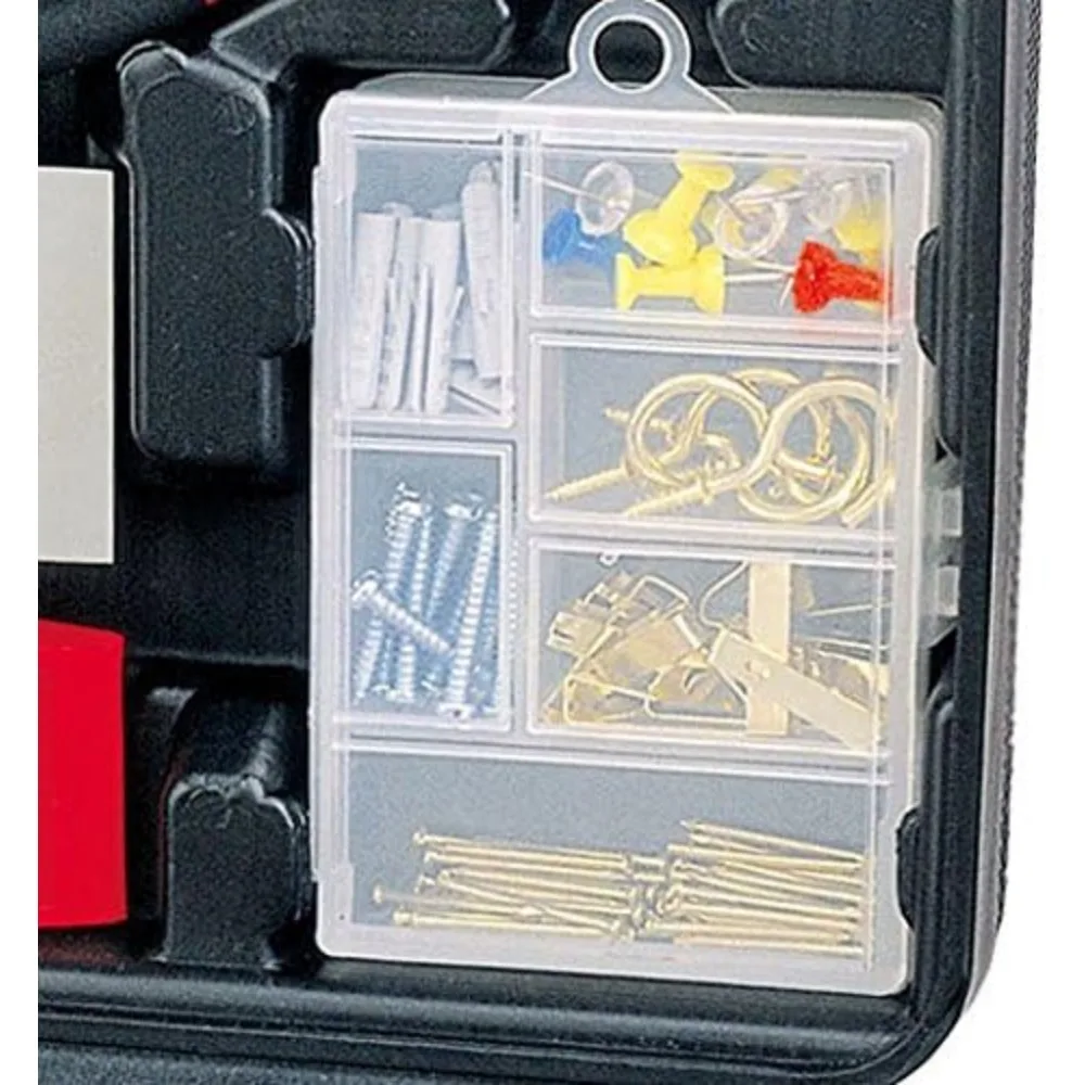 Kit d'outils ménagers complet de 135 pièces avec tournevis sans fil à Angle réglable de 3.6V