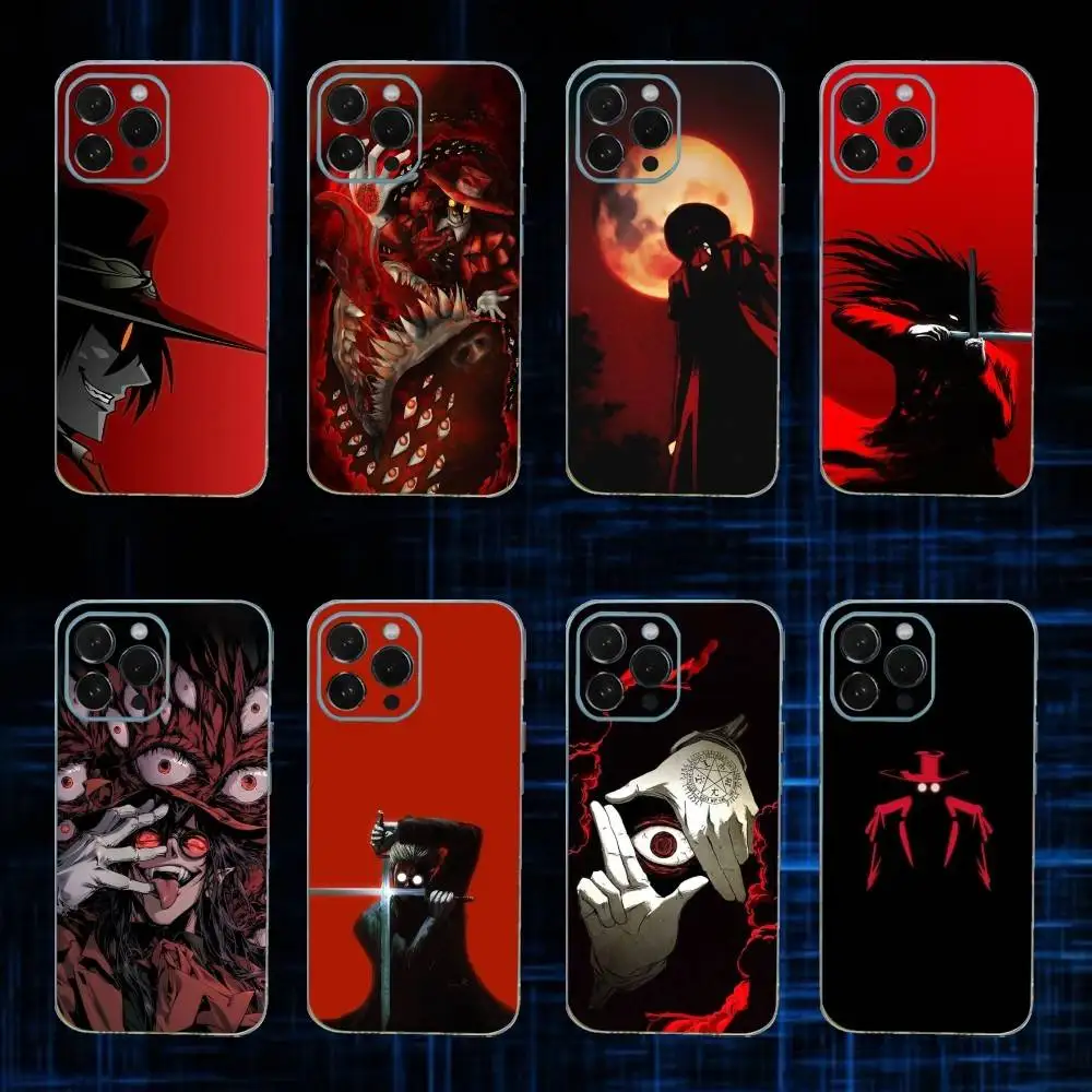 

H-HellsingS Comics Phone Case For iPhone17,16,15,14,13,12,11 Plus,Pro Max Soft Transparent Cover