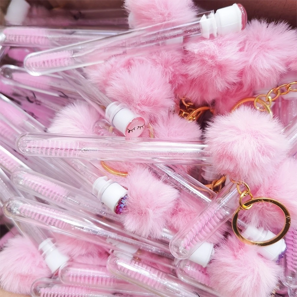 使い捨てまつげブラシ プラスチックまつげブラシ マスカラワンド マルチカラーまつげブラシ コーム まつげクリーニングブラシ チューブ付き