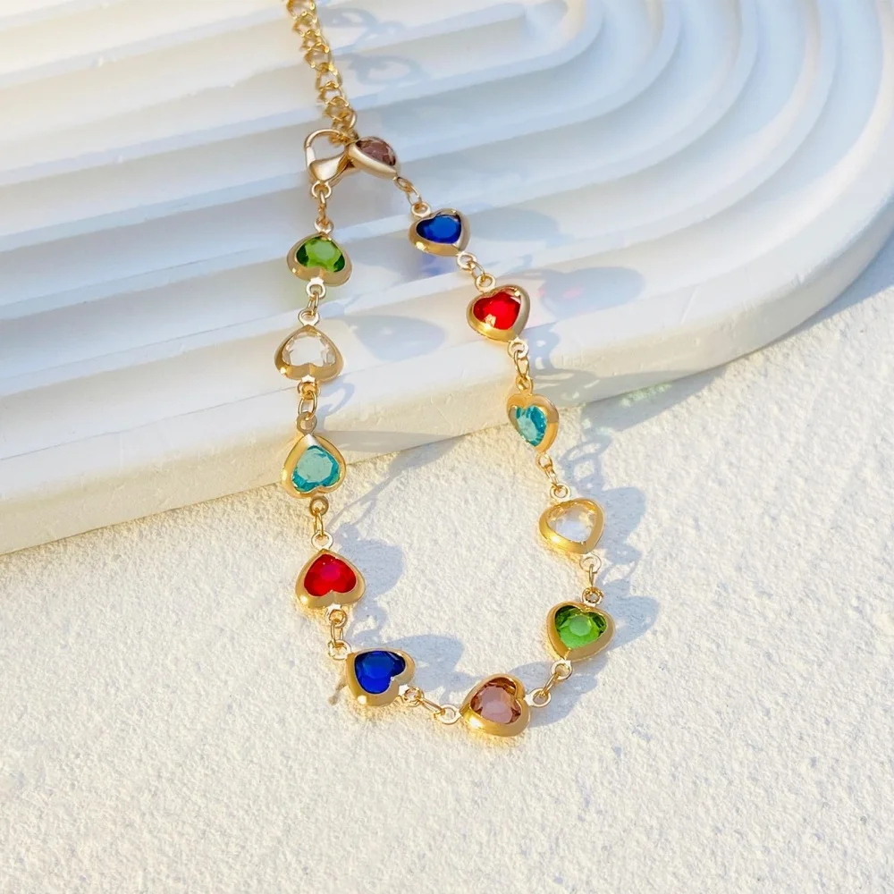 MEDFOLY Colorful Cute Daisy Bracelet for Women Hypoallergenic Creative Dainty Bracelets with Adjustable Chain Delicate Jewelry image 3