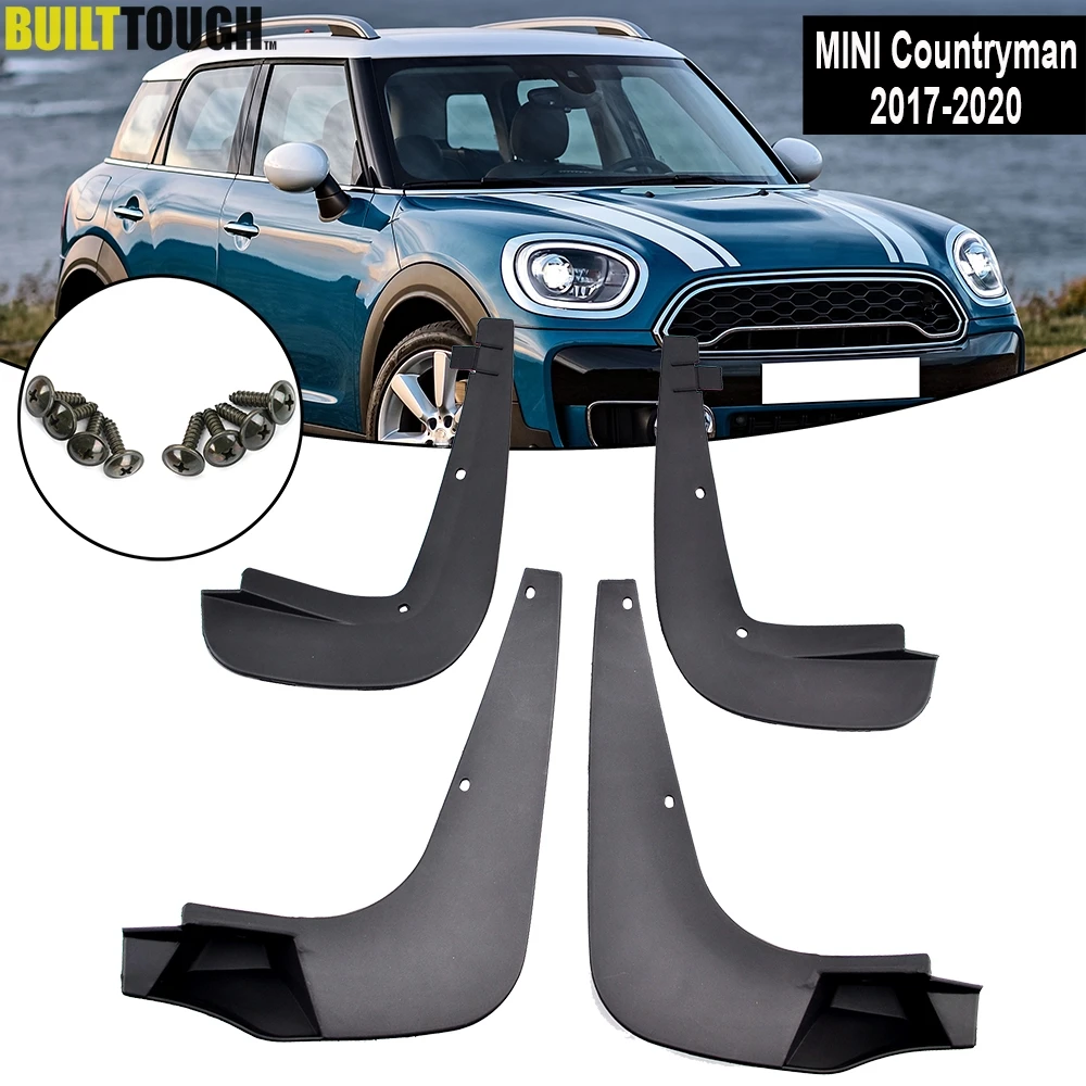 For Mini Countryman 2 F60 2017 2018 2019 2020 Set Molded Car Mud Flaps Mudflaps Splash Guards Mud Flap Mudguards Fender Styling