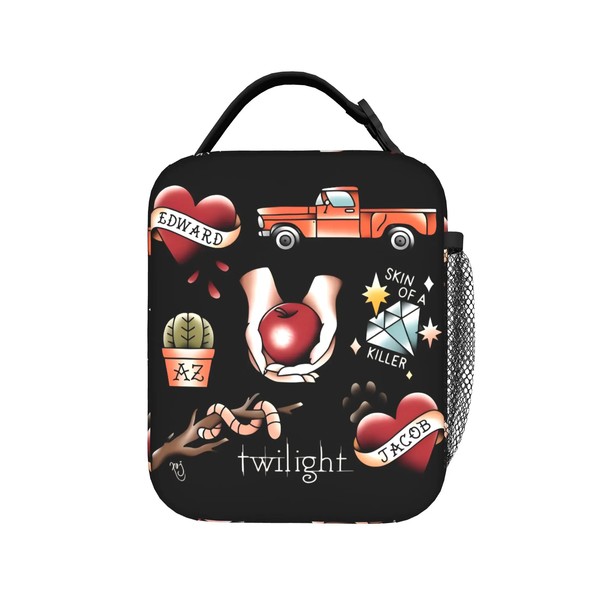 Colors The Twilight Saga Movie Insulated Lunch Bag Thermal Bag Meal Container Vampires Wolves Romance Tote Lunch Box