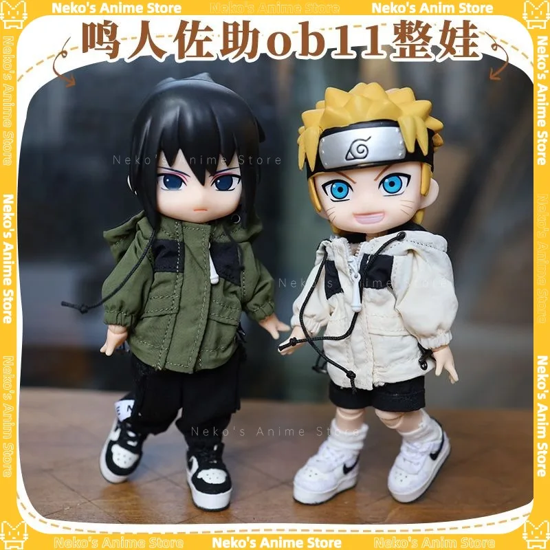 

In Stock Naruto and Sasuke ob11 Body Complete Doll Set 12 - inch Birthday Gift Naruto Shippuden Poseable Action Figure Set